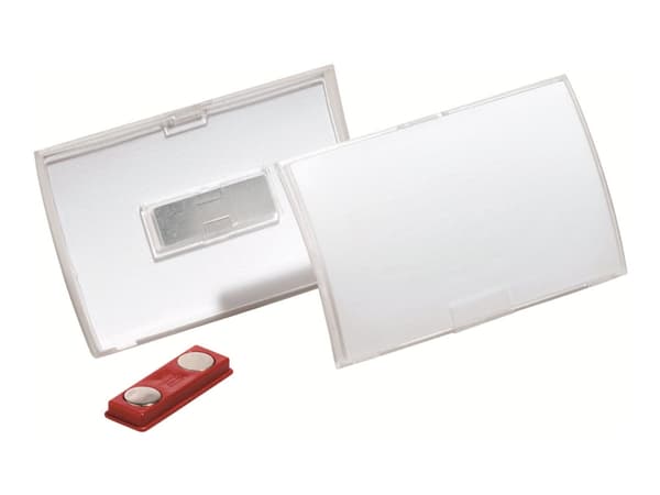Namnskylt Durable CLICK FOLD 54x90 mm med magnet - (10 st.)
