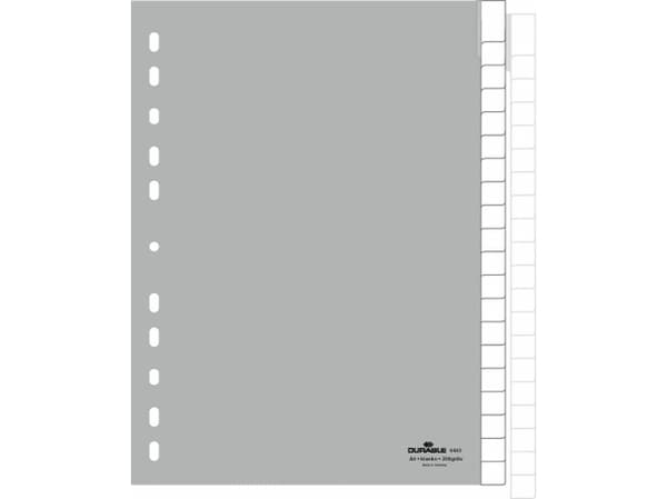 Durable 6443-10, Grå, Portrett, A4, 215 mm, 297 mm, 20 stykker