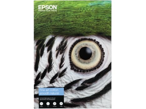 Epson Fine Art Smooth - Bomull - matt - 490 mikroner - naturlig - A4 (210 x 297 mm) - 300 g/m² - 25 ark klutepapir - for SureColor SC-P20000, P600, P