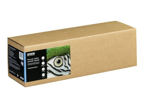 Epson Fine Art - Bomull - glatt matt - 490 mikroner - naturlig - Rull (43,2 cm x 15 m) - 300 g/m² - 1 rull(er) klutepapir - for SureColor SC-P20000,