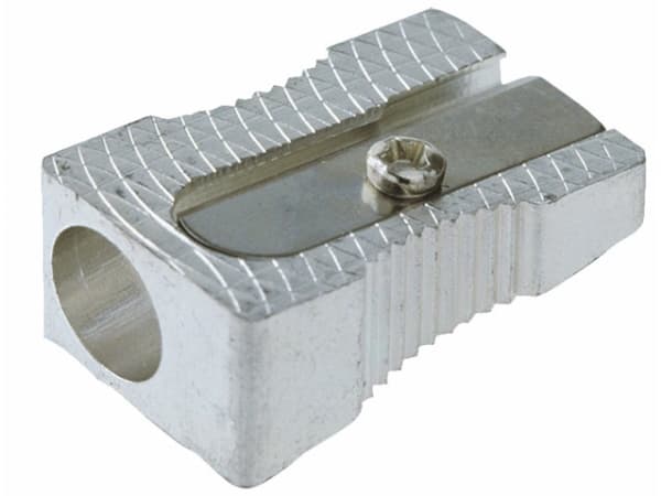 Blyantspidser aluminium bnt enkelt - (6 stk.)