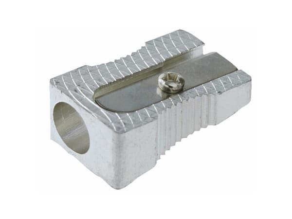 Blyantspidser aluminium bnt enkelt - (6 stk.)