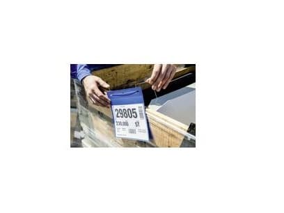 Lagerlomme Durable med wirebeslag A4 tværformat 311x280 mm blå - (50 stk.)