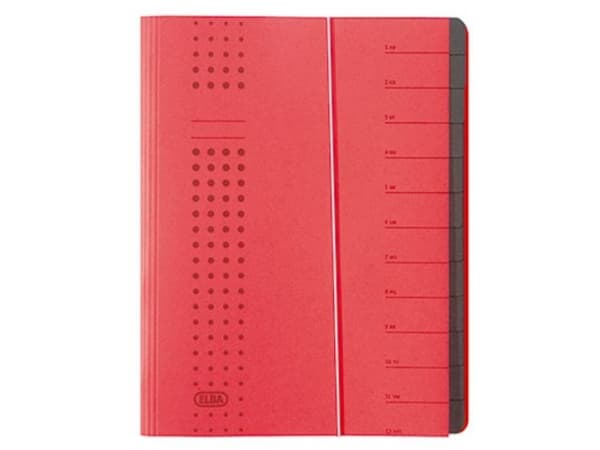 Elba 400001993, Rød, Kartong, A4, 450 g/m², 250 mm, 12 mm