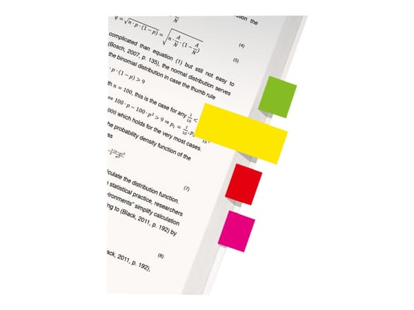 Sigel PageMarker Neon - Sidemarkør - 20 x 50 mm - 200 ark - gul, rosa, grønn, oransje, rød
