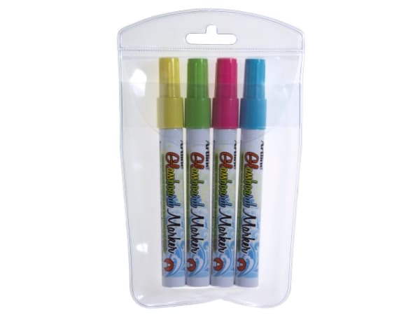 Lasitaulumerkit Artline, 4 värin pakkaus