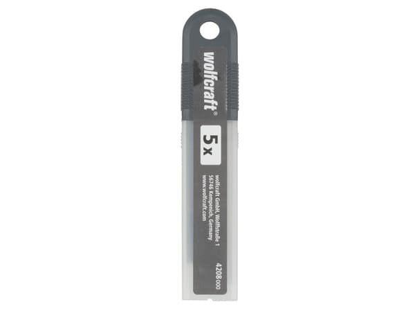 wolfcraft GmbH 4208000, 5 stykker, 18 mm, 0,5 mm, Sort