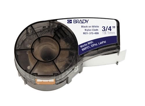 Brady B-427 - Vinyl - matt - genomskinlig, svart på vitt - Rulle (3,81 cm x 4,27 m) 1 rulle (rullar) etiketter - för Brady BMP21, BMP21-LAB, BMP21-PL