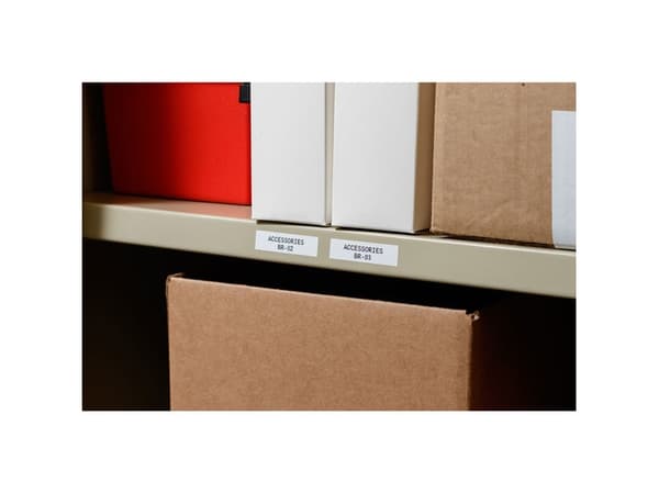 Brady B-595 - Vinyl - matt - svart på vitt - Rulle (1,905 cm x 6,4 m) 1 rulle (rullar) etiketter - för Brady BMP21, BMP21-LAB, BMP21-PLUS; ID PAL; LA