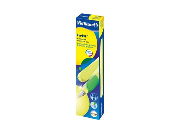 Pelikan 807272, Gul, Påfyllning med bläckpatronssystem, Rostfritt stål, Ambidextrous, Tyskland, 1 styck
