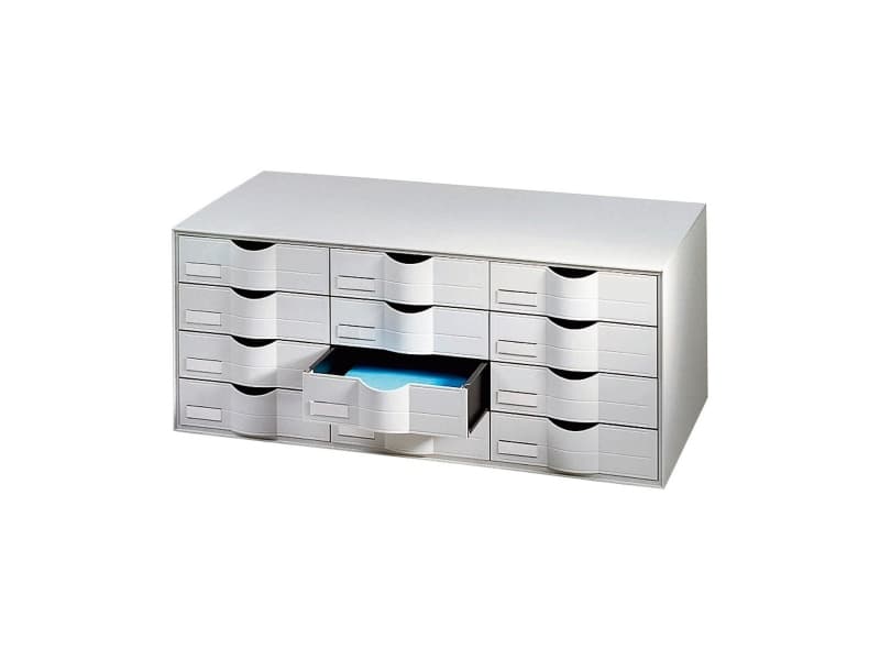 Paperflow lådmodul med 12 lådor