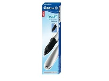 Pelikan 947432, Invridbar penna, Svart, Silver, Blå, Ambidextrous, Låda, 1 styck