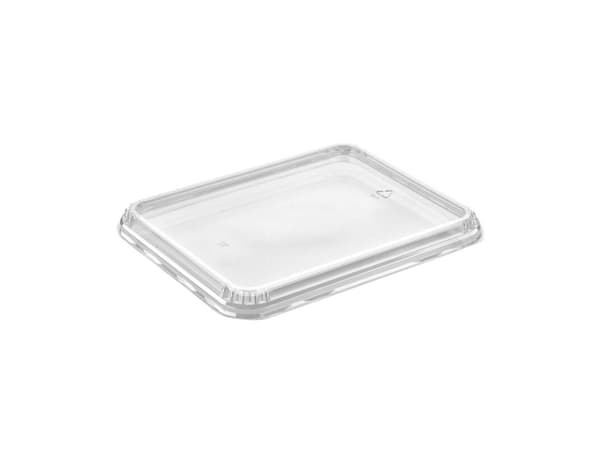 Plastlåg 5227-4 231x183x18 mm Lavt APET Klar til 2227 serien - (karton á 372 stk.)