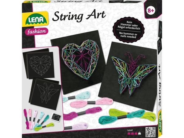 Lena SM42650, Children''s knitting set, 8 år, Flerfarget