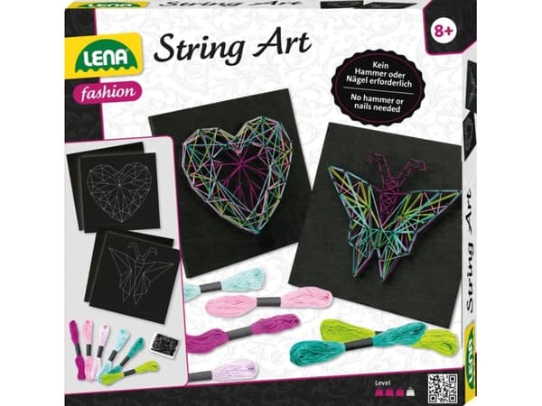 Lena SM42650, Children''s knitting set, 8 år, Flerfarget