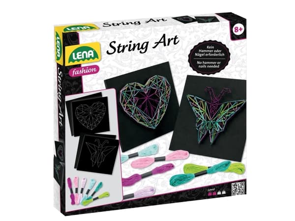 Lena SM42650, Children''s knitting set, 8 år, Flerfarget