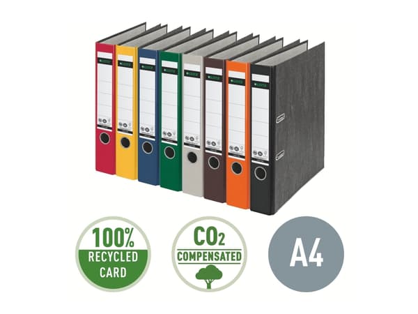 Leitz Cardboard binder 180°, A4, Harmaa, 350 arkkia, 5,2 cm, 80 gsm, 55 mm