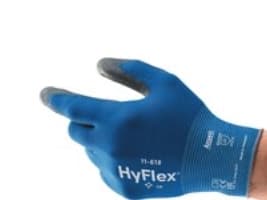 Arbejdshandsker Ansell Hyflex 11-618, blå, str. 10, pakke a 12 par