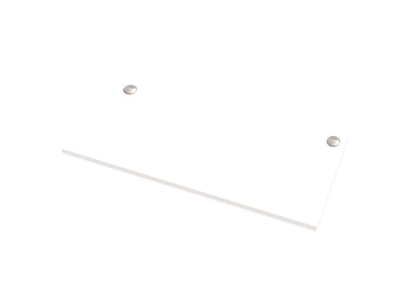 Fellowes 9870201, Rektangulær form, Melamine, PVC, Hvit, Melamine, 2 mm, 800 mm