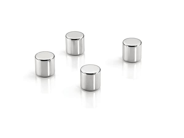 Megadym Magnet CYLINDER Ø 10 mm H: 10 mm Dahle 95901, sølv