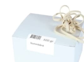 Gummibånd, 120 x 5 mm, hvide, 500 g
