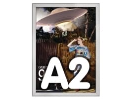 Ramme Twin Light Snapframe, A2, aluminium