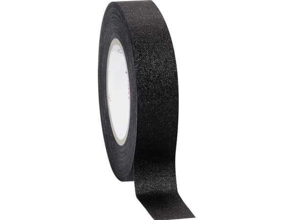 Coroplast 80284 80284 Tekstiltape Sort (L x B) 10 m x 15 mm 1 stk
