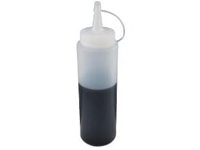 Muovipullo 350 ml Ø5,5x19 cm, rupikorkki/ruuvikorkki Kirkas,1 kpl