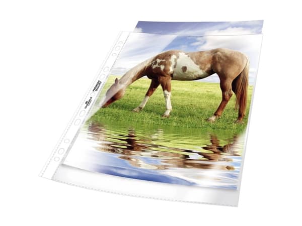 Durable 2676-19, 210 x 297 mm (A4), Gjennomsiktig, Polypropylen (PP), Portrett, Topp, 100 stykker