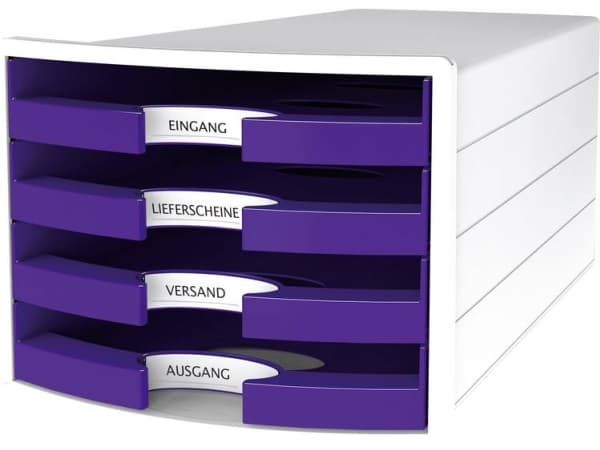 HAN IMPULS 2.0 1013-57 Lådbox Vit A4 , C4 Antal lådor: 4