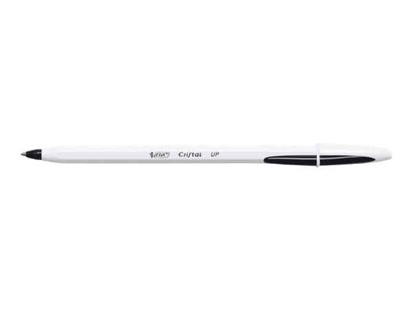 BIC Cristal UP - Kulepenn - svart - 1.2 mm (en pakke 20)