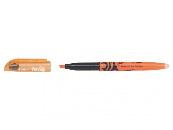 Pilot FriXion Light, 1 styck, Orange, Penspets, Svart, Orange, Rund, 4 mm