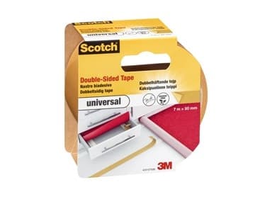 Scothch 3M Dobbeltklæbende tape t/tæppe 50mm x 7m
