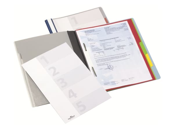 DURABLE DIVISOFLEX - Rapportfil - for A4 - med fliker - blå