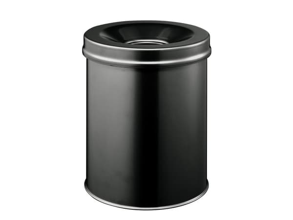 Papirkurv brandsikker SAFE 15 ltr. sort