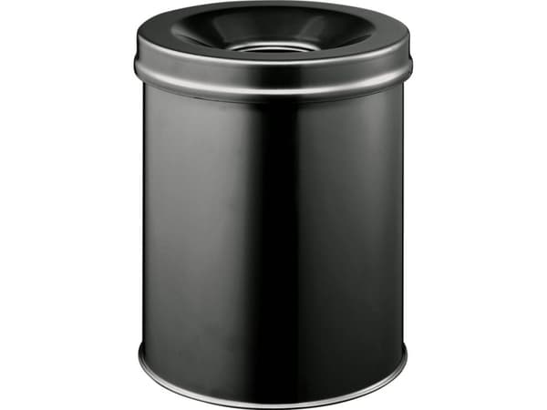 Papirkurv brandsikker SAFE 15 ltr. sort