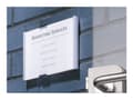 Miniatyrbilde 2 av 5: DURABLE INFO SIGN - Skiltholder - veggmonterbar, dørmontert - sølv
