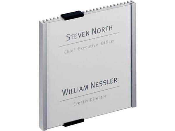 Durable INFO SIGN, Skiltholder, 15 x 15cm, Akryl, Aluminium, Sølv, 149 mm, 148,5 mm