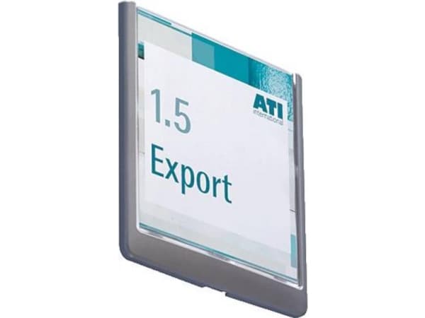 Dørskilt Durable CLICK SIGN 149x148.5 mm grå