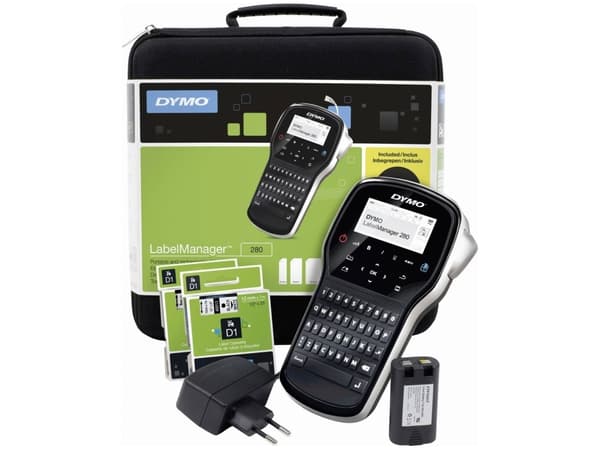 Labelmaskine DYMO® LabelManager 280 Kitcase Sort, Sølv