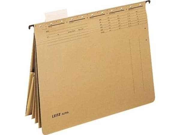 Leitz ALPHA - Hengefil - for A4 - naturlig brun