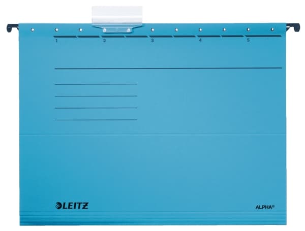 Leitz ALPHA - Hengefil - for A4 - blå