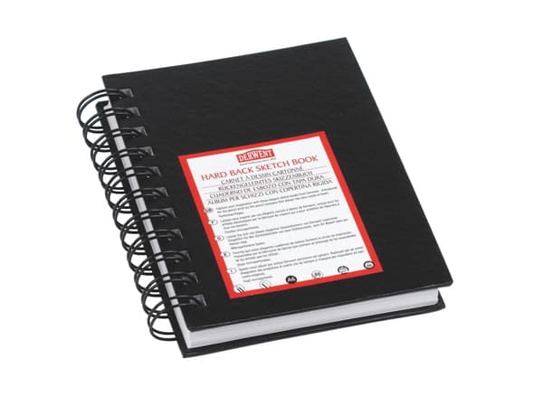 Derwent A5 Big Book wireindbundet Sort - (4 stk.)