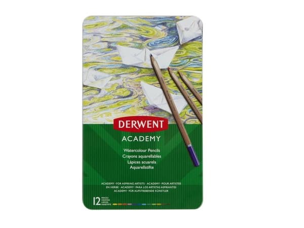 Derwent Academy akvarelblyant ass. farver (12 stk.)