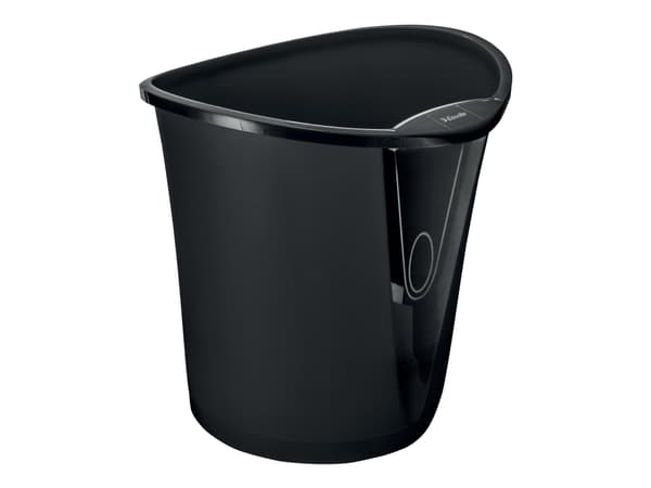 Papirkurv Esselte Basko 18 ltr. sort - (12 stk.)