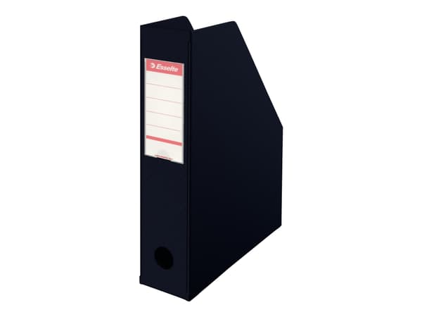 Magasinsamler A4 Esselte Vivida sort PVC 70 mm - (10 stk.)