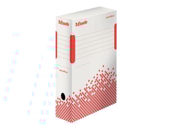 Esselte Speedbox - Boxfil - ryggbredd: 100 mm - för A4, Folio - vit