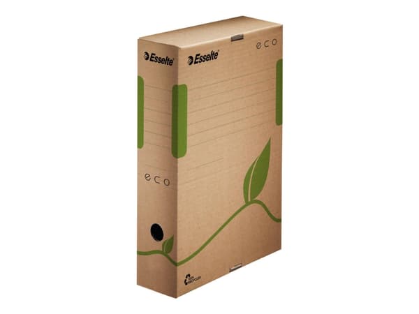Esselte Eco - Boxfil - ryggbredd: 80 mm - för A4 - naturbrun