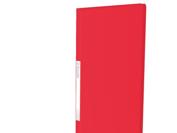 Esselte Vivida - Displaybok - 20 rom - for A4 (210 x 297 mm) - kapasitet: 40 ark - gjennomskinnelig, livlig rød