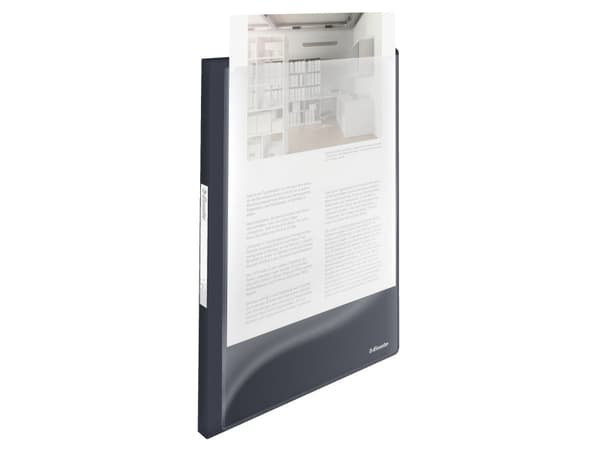 Displaymappe Panorama Vivida PP m/40 lommer sort - (10 stk.)